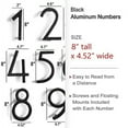 thumbnail image 2 of NACH Floating Mount House Address Shadow Number for Outside, Black Aluminum, 8 inch, #8, 2 of 5