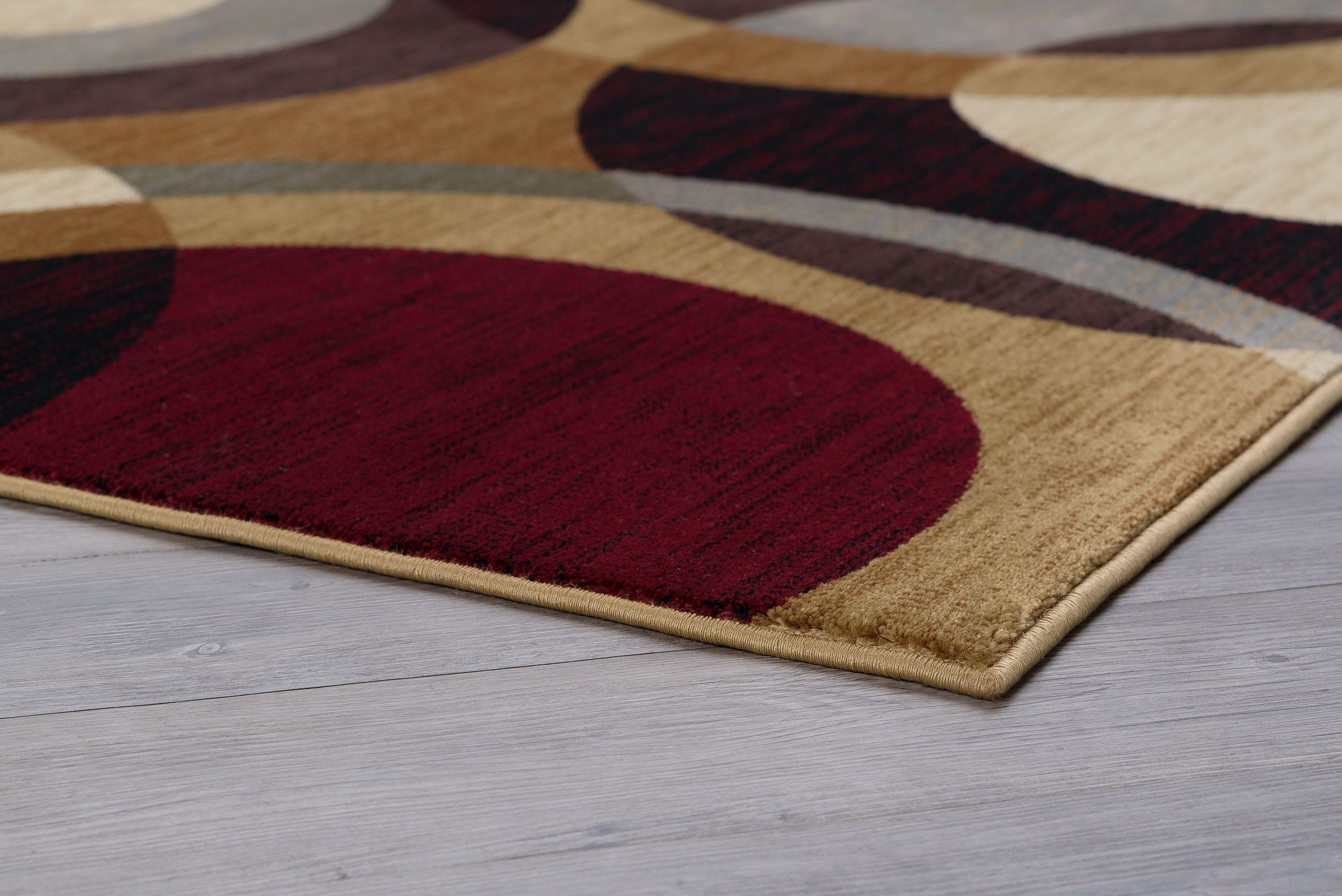 Festival Contemporary 2.7' x 7' Multi-Color Polypropylene Indoor Area Rug
