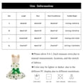 thumbnail image 2 of Lucky Clover Dog Dress for St. Patrick's Day, Summer Thin Puppy Skirt for Small Breeds, Comfortable Soft Cat Apparel, Festive Holiday Pet Outfit, 2 of 6
