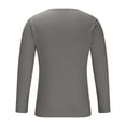 thumbnail image 3 of Jalioing Men's Long Sleeve Athletic Shirt Ribbed Stretchy V Neck Workout T Shirt Casual Solid Muscle Tee, 3 of 6