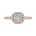 thumbnail image 3 of 1/3 Carat Cushion cut Halo Diamond Engagement Ring in 10K Rose Gold (Ring Size 7), 3 of 6
