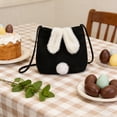 thumbnail image 6 of Kbndieu Easter Bunny Basket Cross Body Bags for Kids Boys Girls with Cute Rabbit Ears, Bunny Rabbit Easter Sling Bags for Easter Egg Hunts Party Favor Decorations Candy Gifts, 6 of 6