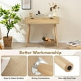 thumbnail image 6 of Rattan Console Table, Boho Sofa Tables with 2 Drawers, Behind Couch Tables, Modern Small Vanity Desk, Entryway Table for Hallway Entrance Foyer Living Room, Natural Wood, 6 of 9