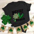 thumbnail image 4 of Qiopertar Haut à Manches Courtes Col Rond Imprimé Graphique pour la Saint-Patrick pour Femmes Grandes Économies de Vacances! Offres de la Semaine Liquidation, 4 of 7