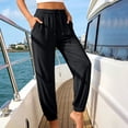 thumbnail image 6 of LEAVINGSUO Quick-Dry Breathable Straight-Leg Pant Summer Long Pants Solid Color Versatile Casual Sports Pants Black S, 6 of 9