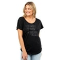 thumbnail image 2 of Single Taken Building My Empire Women's Fashion Slouchy Dolman T-Shirt Tee Heather Black Small, 2 of 3