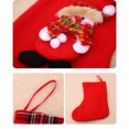 thumbnail image 3 of Lints Calcetín de Navidad Colgante portátil Reemplazo temático de Navidad Decorativo Bolsa de regalo de gran capacidad Decoración con cordón Kits de decoración para fiestas Muñeco de nieve Matsuzay HA069734-02, 3 of 6