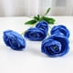 thumbnail image 2 of 2pcs Artificial 5-cabeza Decoración De La Boda Ramo De Flores De Seda Azul De Soledad Flor artificial, 2 of 4