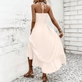 thumbnail image 4 of JGGSPWM Women's Sleeveless Backless Hanging Neck Maxi Dress, Flowy A Line, Wedding Guest, Vacation Cocktail Prom Spaghetti Strap Elegant Dresses Beige L, 4 of 6