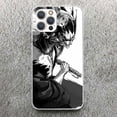 thumbnail image 3 of Funda de teléfono con estampado de silicona suave para Apple, carcasa para iPhone 15 14 13 12 11 Pro Max Mini XS XR X 7 Plus 8 + SE, Bleach Zaraki Kenpachi, 3 of 4