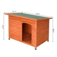thumbnail image 5 of Zimtown 45" Dog Kennel Wooden Dog House Large Outdoor Animal Shelter Natural Wood Color, 5 of 11