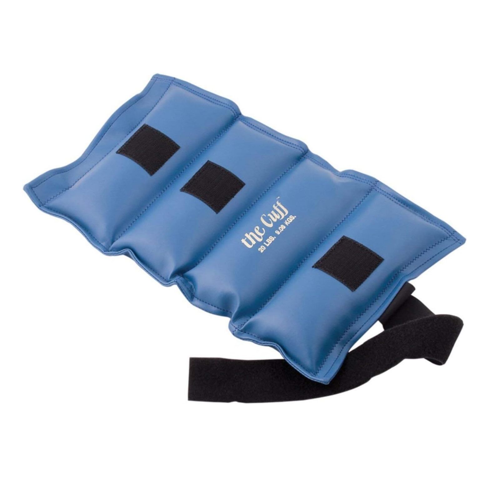 Deluxe-Cuff Weight, Blue, 20 Pound – Adjustable Wrist and Ankle Weights for Strength Training and Rehabilitation