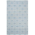 thumbnail image 2 of Safavieh Dhurries Abigail Geometric Area Rug, Light Blue/Ivory, 5' x 8', 2 of 11