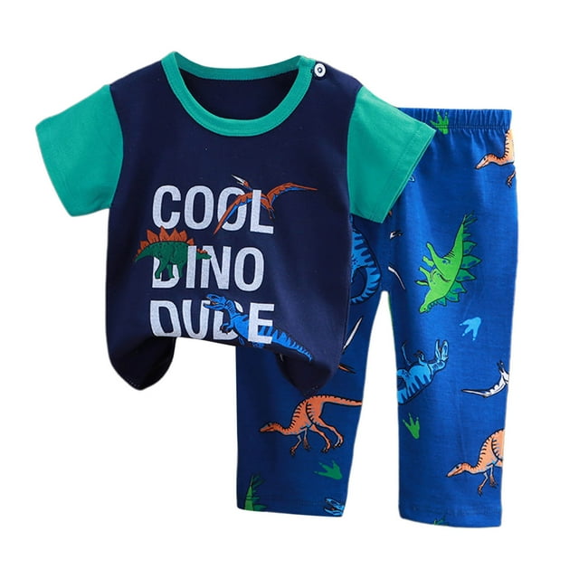 Dsscvnef Ensemble de Pyjamas pour Filles, Col Rond, Confort Doux, Pyjamas Décontractés pour Filles de 5 à 6 Ans