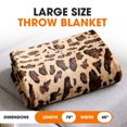 thumbnail image 3 of Cheer Collection Ultra Cozy Animal Prin t Faux Fur Reversible Throw Blanket, 3 of 5