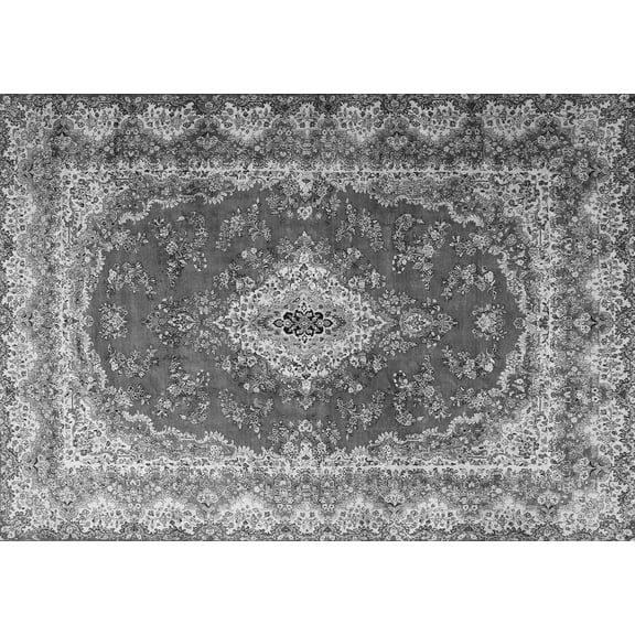 Ahgly Company Indoor Rectangle Persian Gray Traditional Area Rugs, 5' x 7'