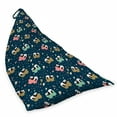 thumbnail image 2 of Panda Lounger Chair Bag, Doodle Style Characters with Hearts Stars and Polka Dots, High Capacity Storage with Handle Container, Lounger Size, Blue Multicolor, by Ambesonne, 2 of 5