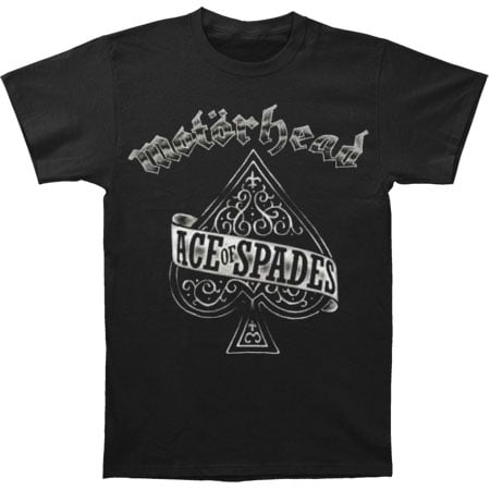 Motorhead 'Ace Of Spades B&W Tattoo' T-Shirt NEW & OFFICIAL