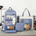 thumbnail image 4 of 4 Piezas Conjunto Bandolera Estudiante Azul+ 4 Piezas Conjunto Bandolera Estudi BLESIY Mochilas escolares, 4 of 8