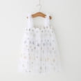 thumbnail image 2 of TSADFHJI Robe d'Hiver pour Bébé Fille Robe Sans Manches Étoile Paillettes Bretelles Robe de Princesse Robe de Danse Vêtements 3-4 Ans Blanc, 2 of 6