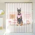thumbnail image 3 of Happy Mother's Day Doberman Pinscher Love Dog Mom Heart Flower Shower Curtain Doberman Dog Lover Gifts Waterproof Bathroom Bathtub Curtain - 12004, 3 of 5