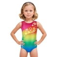 thumbnail image 4 of Girls Gymnastics Leotards Sleeveless U Shape Neck,Sparkly Dance Unitards with Shorts and Hair Rope for 3-12 Years girls, 4 of 8