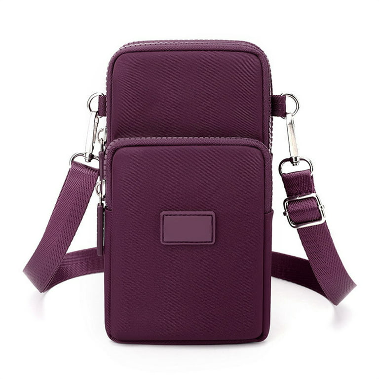 Yuanbang Small Crossbody Bags Purses for Women,Handbags Cell Phone Wallet Travel Purse, Shoulder Bag-Purple, Adult Unisex, Size: 19*10*6CM