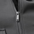 thumbnail image 6 of Jerdar Men's Solid Color Loose Casual Multi-Pocket Hooded Full Zip Long Sleeve Jacket Outdoor Jacket Men, 6 of 8