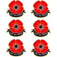 thumbnail image 1 of Red Poppy Pins Lest We Forget Enamel Poppy Brooch Pins For Women Flowers Broaches, 1 of 5