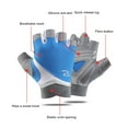 thumbnail image 4 of Mdesiwst 1 Pair Fitness Gloves Breathable High Elasticity Wicking Anti-slip Polyester Outdoor Open Finger Sunscreen Gloves Cycling Supplies, 4 of 7
