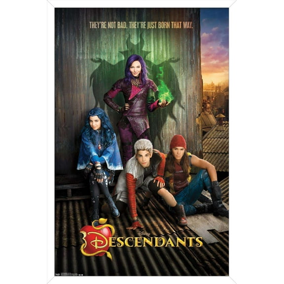 Disney Descendants - Key Art Wall Poster, 14.725" x 22.375", Framed