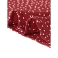 thumbnail image 6 of DARING DIVA Polka Dots Ruffled Neck 3/4 Sleeve Blouse Top M Wine Red, 6 of 6