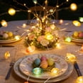 thumbnail image 4 of Dianli String Lights LED Easter Lights Easter LED Egg String Lights Egg Shaped Copper Wire Decorative Colorful Battery Operated Indoor Outdoor Holiday Party Light Strip Festive Decor Home Party Patio, 4 of 6