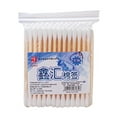 thumbnail image 1 of WHEANG Multi-functional Double-headed Wooden Cleansing Cotton Swab Disposable Tampons, 1 of 3