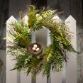 thumbnail image 3 of Sullivans Artificial Fern Twig Nest Wreath 21"H Green, 3 of 5