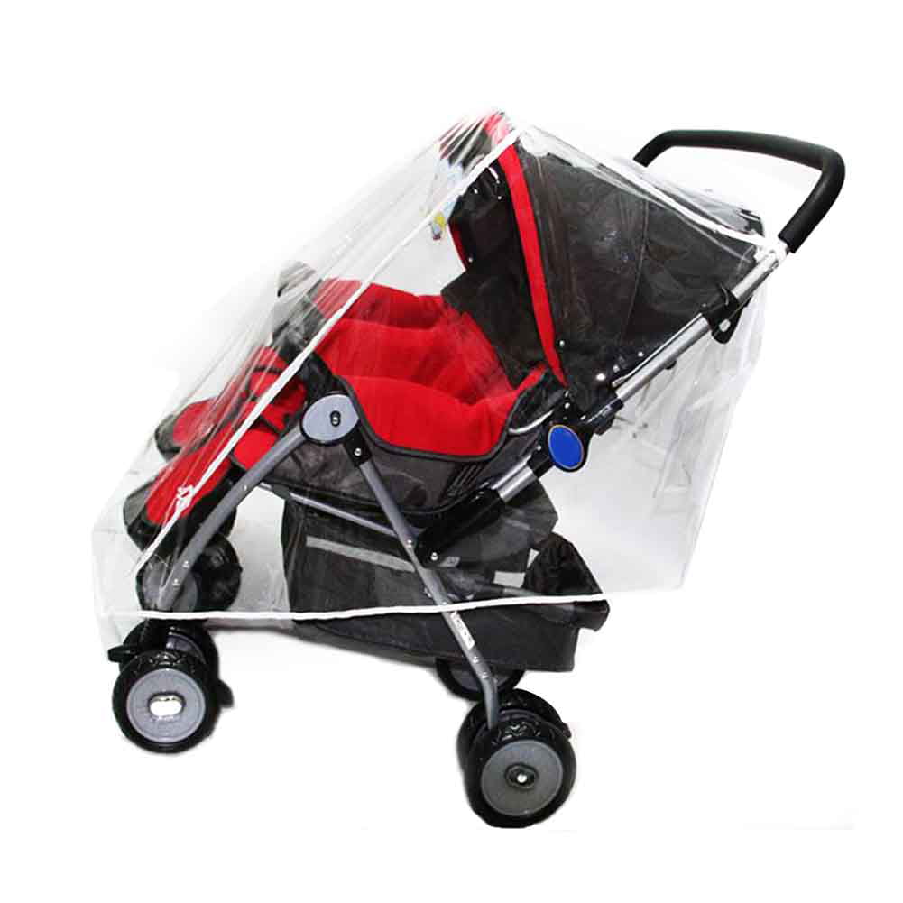 For Baby Pushchair Universal Fit Hauck Shopper Buggy Pram Covers Clear Raincover 