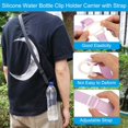 thumbnail image 3 of Water Bottle Lanyard, Adjustable Holder Shoulder Strap with Ring Buckle Carrier Clips for Walk Outdoor, 3 of 5