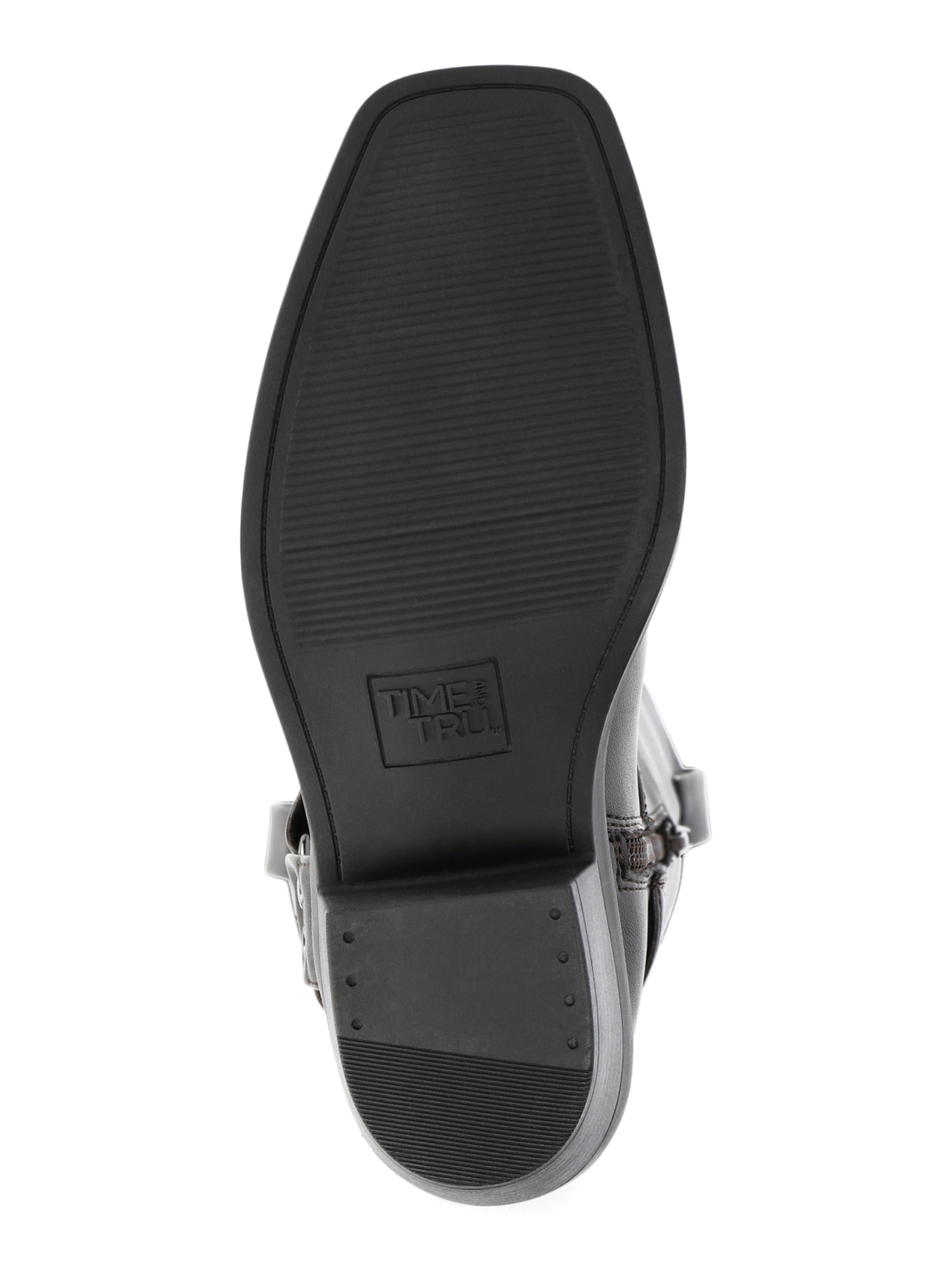Time and Tru Women's Moto Hardware Boots, Wide Width Available