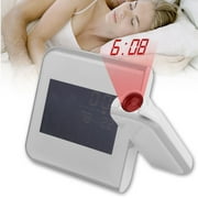 Digital Colorful LCD Thermometer Hygrometer Weather Forecast Projection Alarm Clock With Snooze Function