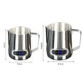 thumbnail image 7 of Cheer US Milk Frothing Pitchers with Integrated Thermometer,Latte Art Jug Stainless Steel Creamer Temperature Espresso Steaming Pitchers, 7 of 7