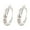 Silver 2Pcs, variant on 2Pcs Elegant Cubic Zirconia Hoop Earrings for Women - Sparkling Dainty Pierced Jewelry, Valentine’s Day Gift for Her, Girlfriend, Wife