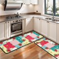 thumbnail image 3 of Kitchen Rugs Sets Of 2,Pioneer Flower Floral Print Pattern Anti Fatigue Kitchen Mat Rugs Non Slip Washable,Decorative Kitchen Floor Mats for Kitchen,Sink,Laundry,17X47 Inch, 3 of 5