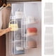 thumbnail image 1 of Bolso organizador de plástico transparente montado en la pared - 35x30x93cm para colgar bolsos, bolsos y toallas, 1 of 2