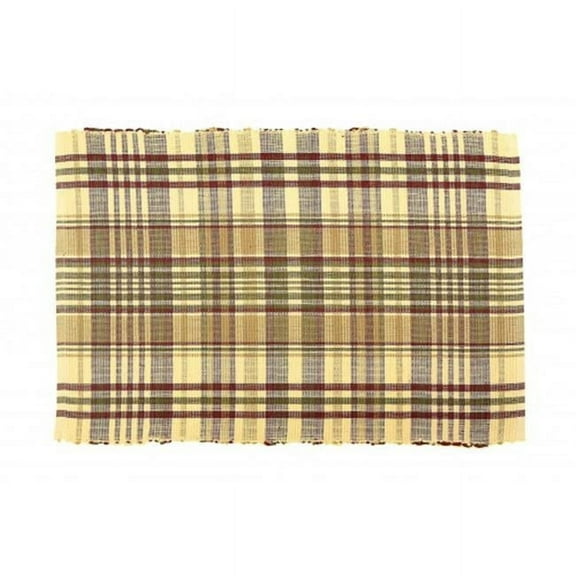 Mr. MJs Trading AG-01256S-4 19 in. Ribbed Placemats, Rosemary - Set of 4