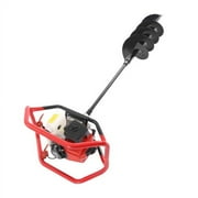 63CC Post Hole Digger Gas Powered Earth Auger Borer Fence Ground Drill w/10" Bit