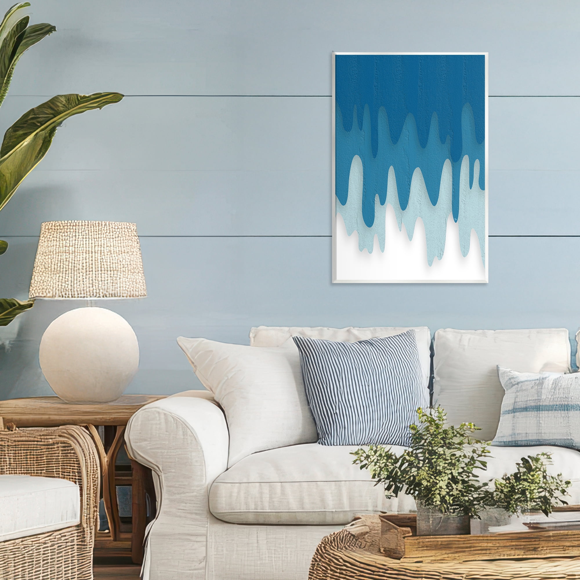 Stupell Industries Water Wave Fluid Contour Wall Plaque Art, design by Martina Pavlova