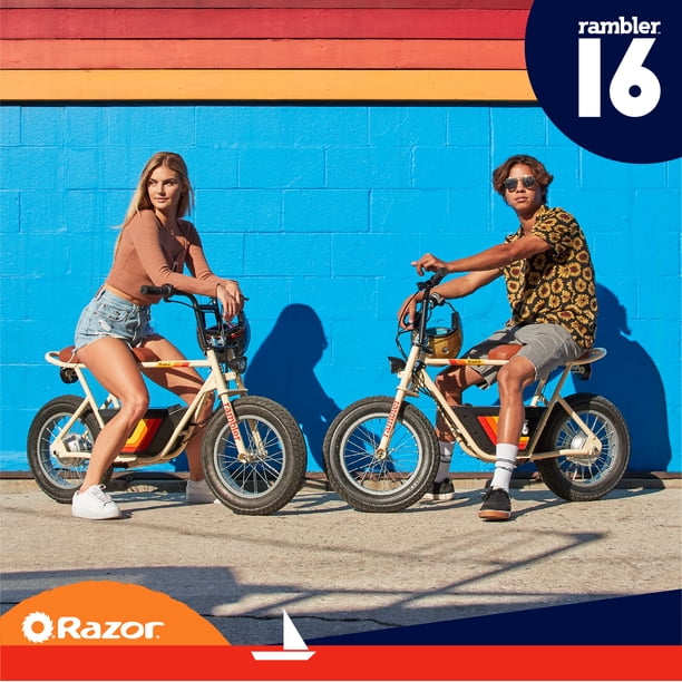 Razor Rambler 16 -Beige, 36V Seated Electric Scooter, up to 15.5