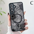 thumbnail image 3 of for Samsung Galaxy S25 Magnetic Floral Case, [Compatible with Magsafe] Cute Black Flower Phone Case for Women Girls TPU Bumper Translucent Shockproof Protective Case for Galaxy S25, Sunflower, 3 of 12