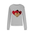 thumbnail image 5 of Valentine's Day ibuvkizy Womens Sweatshirt Casual Printed Long Sleeved Round Neck Top/shirt Gray,S, 5 of 8