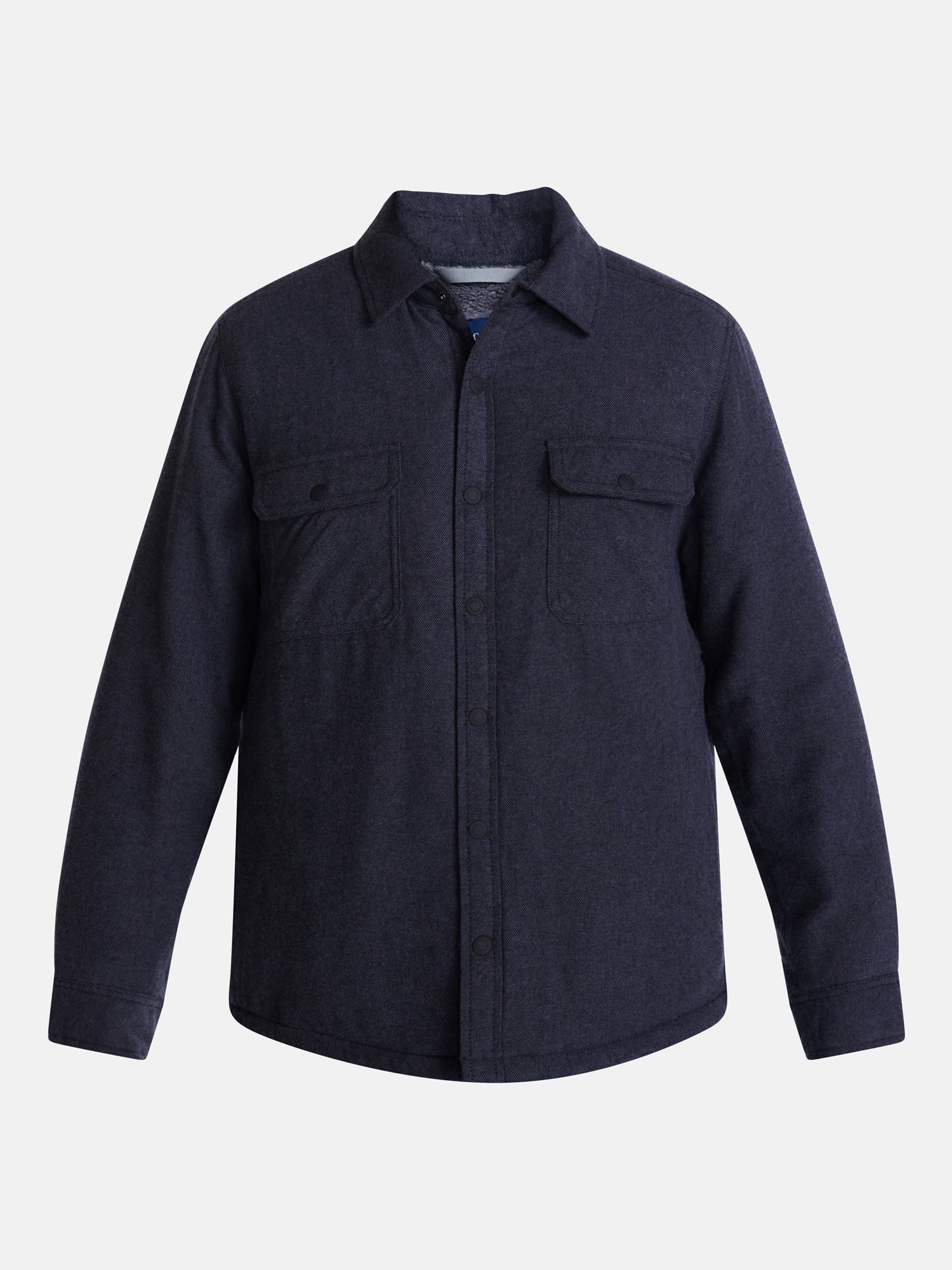 George Men's and Big Men's Shirt Jacket with Long Sleeves, Sizes S-3XL